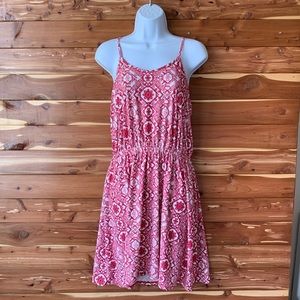 Pink rose Sleeveless soft knee length dress large